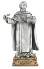Saint Thomas Aquinas Pewter Statue 4 Inch