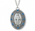 Women's Sterling Silver Miraculous Medal Pendant
