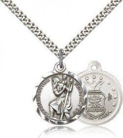 Air Force St. Christopher Medal - Nickel Size [CM2117]