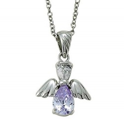 Angel Wing Birthstone Necklace [SN0014]