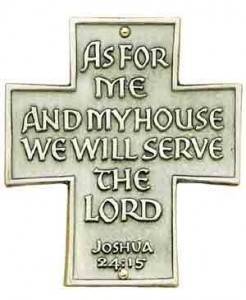 As For Me And My House Wall Cross - 3 inches [TCG0083]