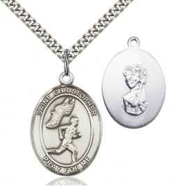 Men's St. Christopher Track and Field Medal [EN6526]