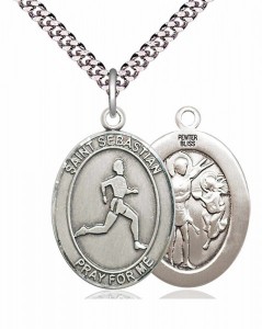 Men's St. Sebastian Track and Field Medal [EN6307]