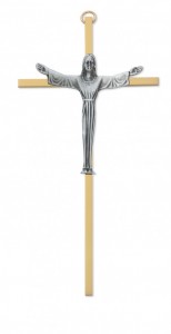 Brass Risen Christ Crucifix - 7“H [MVCR1011]