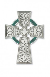 Celtic Pewter Wall Cross, 4.75 inch [CRMV003]
