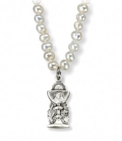 Chalice and Pearls First Communion Necklace [HMM3375]