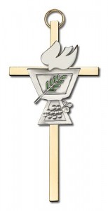 Confirmation Chalice and Dove Wall Cross 4“ [CRB0012]