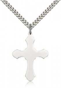 Budded Thick Cross Necklace [BM0215]