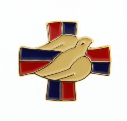 Cross and Dove Confirmation Lapel Pin [TCG0125]