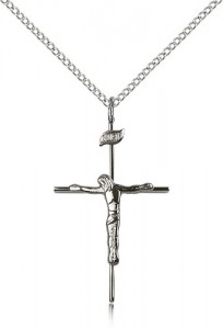 Slim Abstract Crucifix Necklace [CM2065]