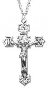 Crucifix Pendant with IHS Tips Sterling Silver [HM0708]