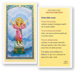 Divino Nino Para Serenidad Laminated Spanish Prayer Card [HPRS872]