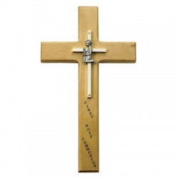 First Communion Boy's Maple Wood Cross - 10 inch [SNCR0038]