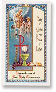 First Holy Communion Unisex Laminated Prayer Card [HPR698]
