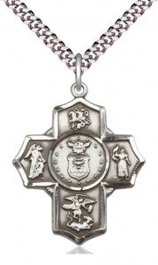 Five Way Cross Air Force Necklace [BM1016]