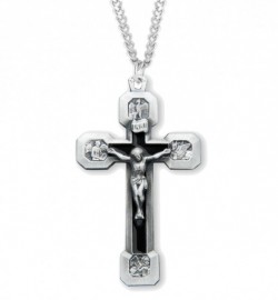 Four Evangelist Men's Crucifix Necklace [HMM3299]