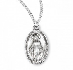 Girl's Smooth Border Miraculous Medal [HMM3207]