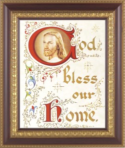 God Bless Our Home 8x10 Framed Print Under Glass [HFP387]