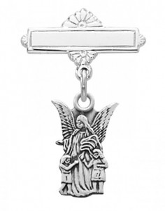 Guardian Angel Baby Pin - Sterling Silver [MVB1020]