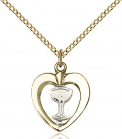 Heart Shaped Chalice Medal [BC0062]