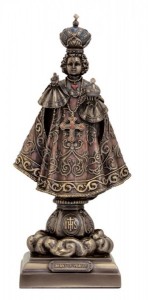 Infant of Prague Statue, Bronzed Resin - 9 inches [GSS030]