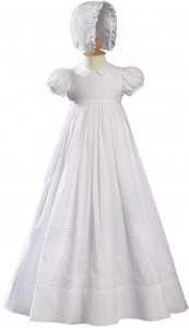 Irish Baptism Gown with Floral Shamrock Embroidery [LTM005]