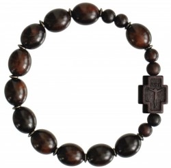 Jujube Dark Wood Rosary Bracelet - 12mm [RB3934]