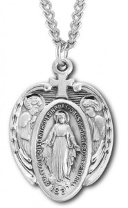 Large Miraculous Pendant with Angels [HM0823]