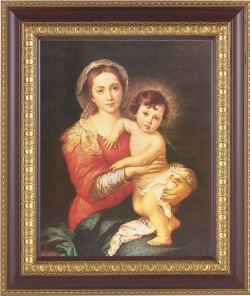 Madonna and Toddler Jesus 8x10 Framed Print Under Glass [HFP248]