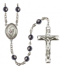 Men's Blessed Trinity Silver Plated Rosary [RBENM8249]