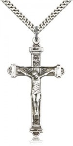 Men's Cross Tip Crucifix Pendant [BM0274]