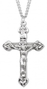Men's Heart Tip Crucifix Lined Textured Background [HM0817]
