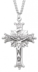 Men's Large Fancy Regal Crucifix Pendant [HM0816]