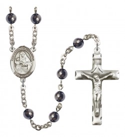 Men's Madonna Del Ghisallo Silver Plated Rosary [RBENM8203]