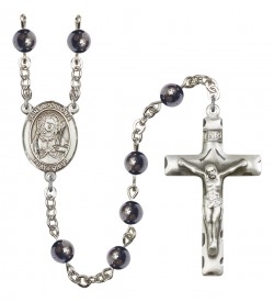 Men's St. Apollonia Silver Plated Rosary [RBENM8005]