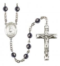 Men's St. Daniel Comboni Silver Plated Rosary [RBENM8400]
