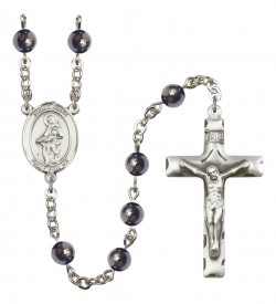 Men's St. Jane Frances de Chantal Silver Plated Rosary [RBENM8029]