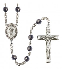 Men's St. Marcellin Champagnat Silver Plated Rosary [RBENM8131]