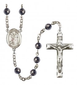 Men's St. Roch Silver Plated Rosary [RBENM8310]