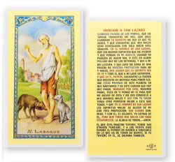 Oracion A San Lazaro Laminated Spanish Prayer Card [HPRS477]