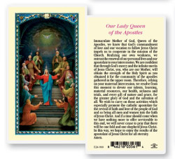 Our Lady Queen of The Apostles Laminated Prayer Card [HPR900]