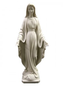 Our Lady of Grace Statue White - 19 inch [VIC8003]