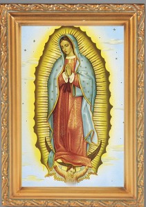 Our Lady of Guadalupe Antique Gold Framed Print [HFA0058]
