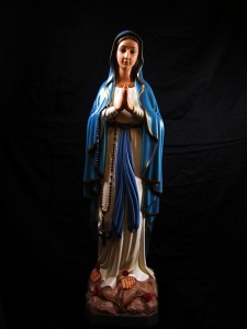 Our Lady of Lourdes Statue Hand Painted - 39 inch [VIC1412]