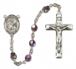 Our Lady of Mercy Sterling Silver Heirloom Rosary Squared Crucifix [RBEN0037]