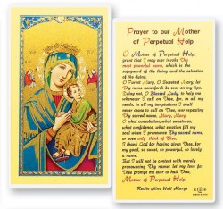 Our Lady of Perpetual Help Laminated Prayer Card [HPR208]