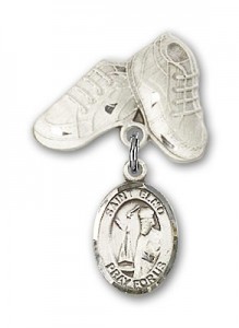 Pin Badge with St. Elmo Charm and Baby Boots Pin [BLBP0482]