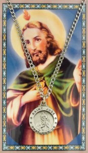 Round St. Jude Medal with Prayer Card [PC0052]