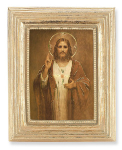 Sacred Heart of Jesus by Chambers 2.5x3.5 Print Under Glass [HFA5269]