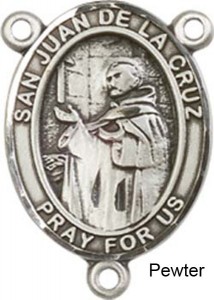 San Juan De La Cruz Rosary Centerpiece Sterling Silver or Pewter [BLCR0333]